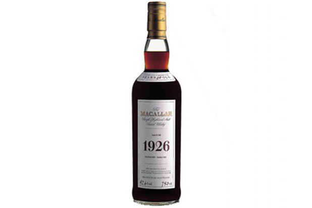 Macallan 62 year, 1926 — $75,000