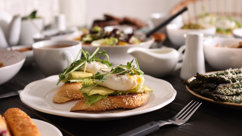 egg entrée on plate