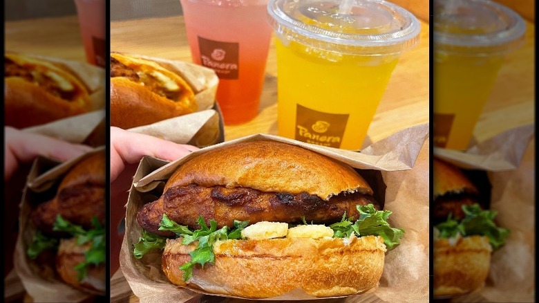 Chicken breast on brioche bun