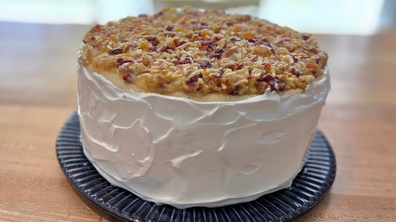 lane cake on a plate