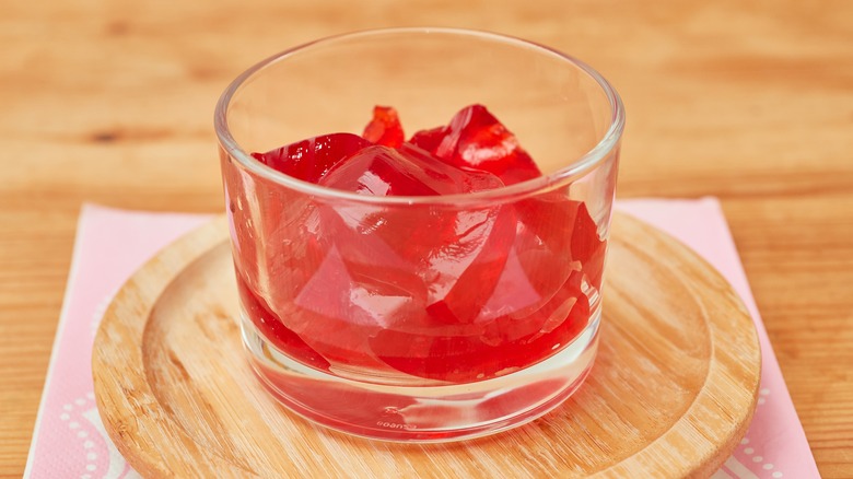glass of Jell-O
