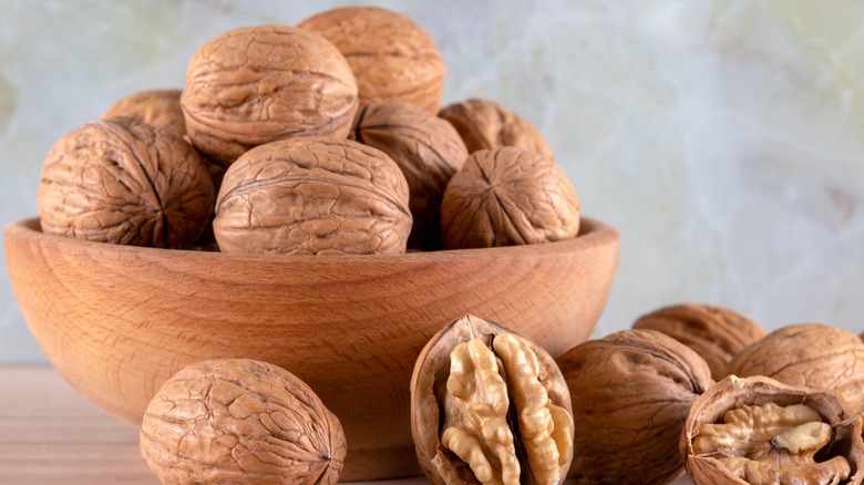 bowl of walnuts