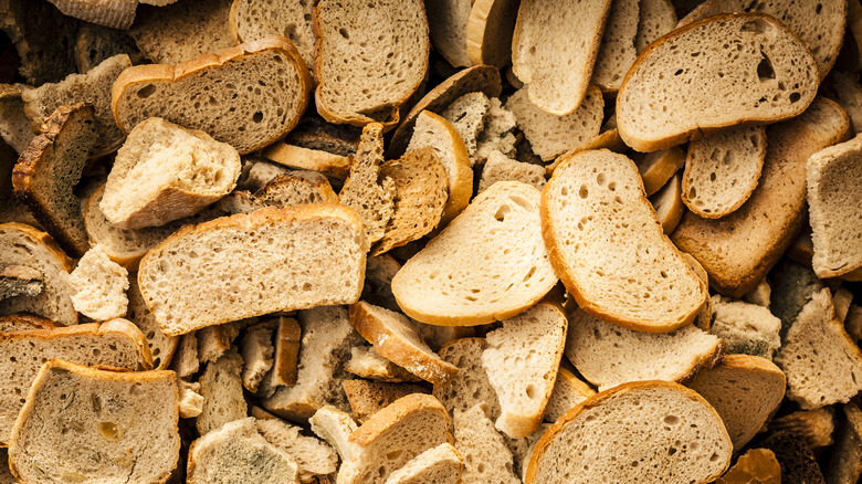 Slices of stale bread