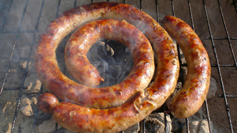 coiled boerewors sausage