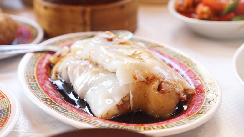 cheung fun on table