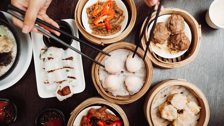 plates of dim sum