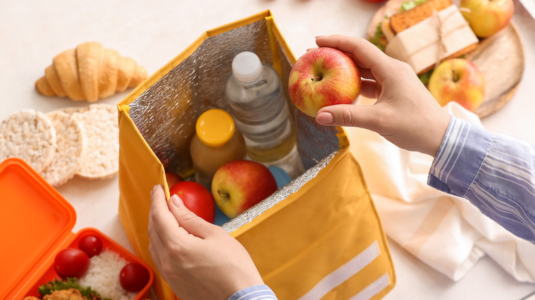 packing a lunch box