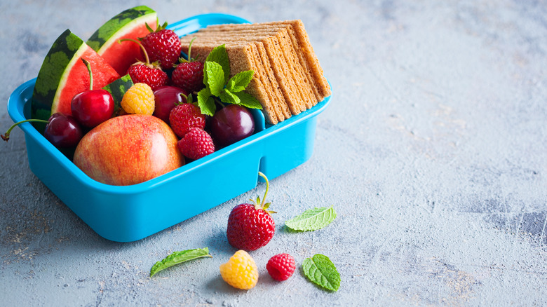 food in lunch box