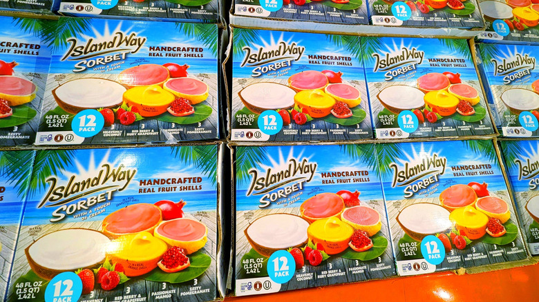 Packages of Island Way Sorbet