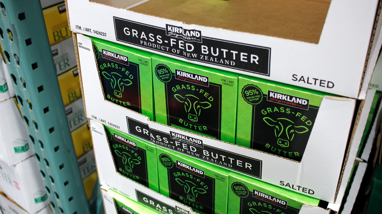 Packages of Kirkland Signature Grass-Fed Butter