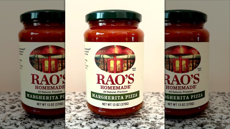 Rao's Margherita pizza sauce jar