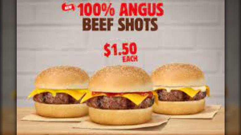BK Burger Shots ad