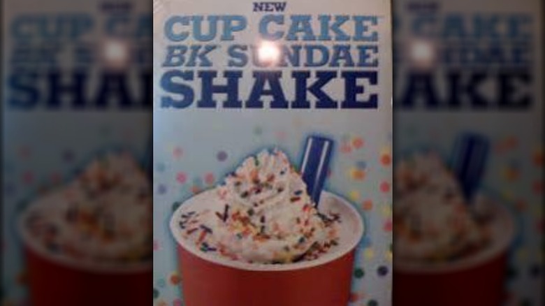 BK Cupcake Shake advertisement