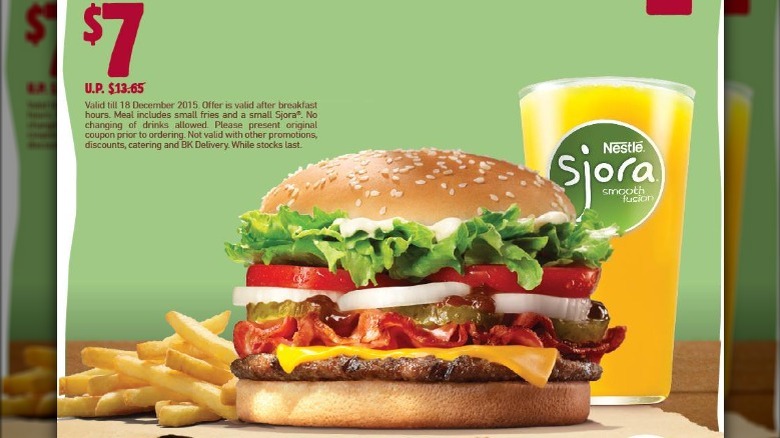Western Whopper meal advertisement