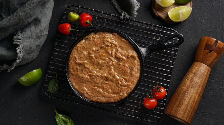 Cast iron pan of Ful Medames