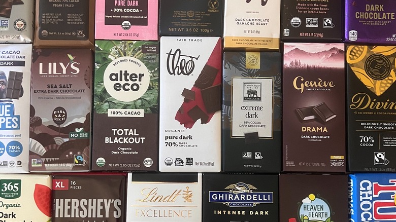 Dark chocolate bars