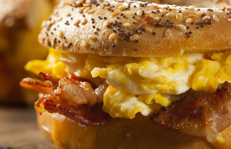 Bacon, Egg, and Cheese Breakfast Bagel