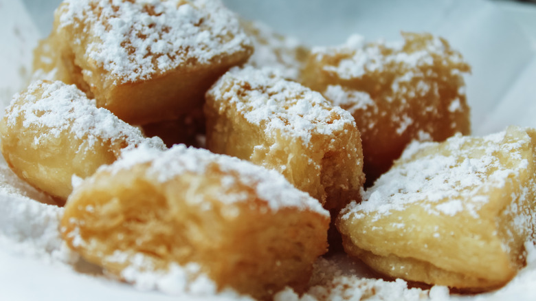 French toast donut pieces