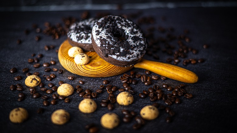 Oreo crumble donuts with chocolate chip cookies