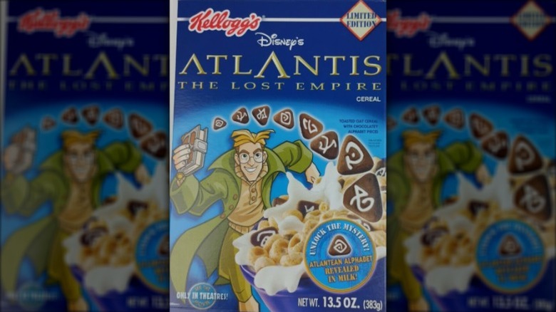 A box of Kellogg's Disney's Atlantis The Lost Empire Cereal