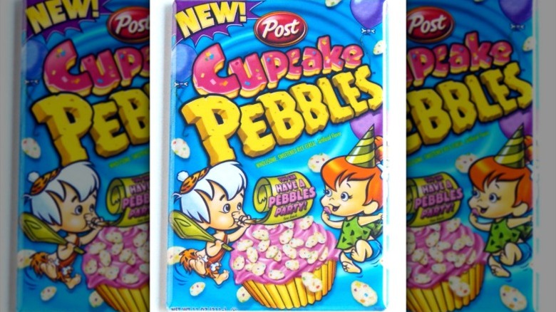 A box of Post Cupcake Pebbles