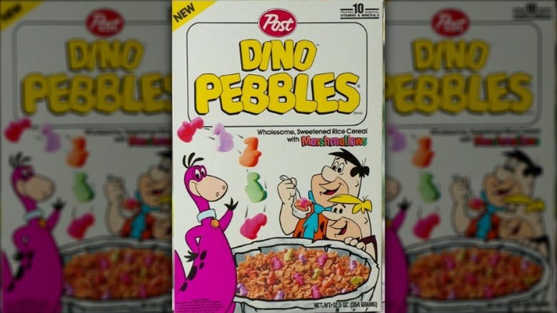A box of Post Dino Pebbles