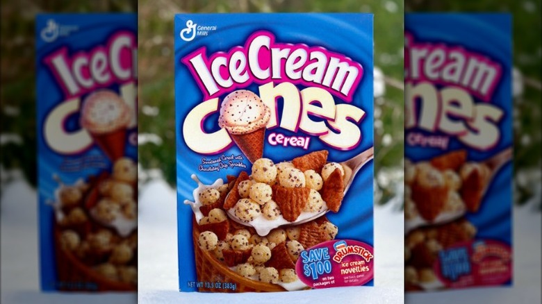 A box of Ice Cream Cones Cereal