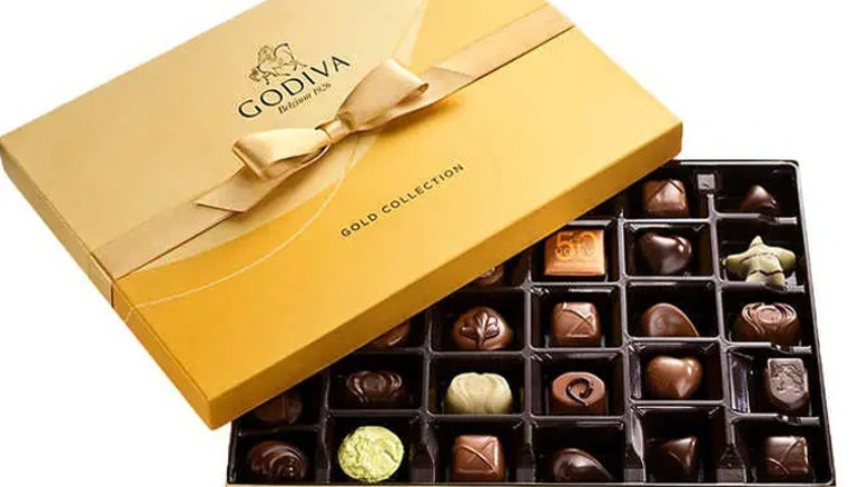 box of Godiva chocolates
