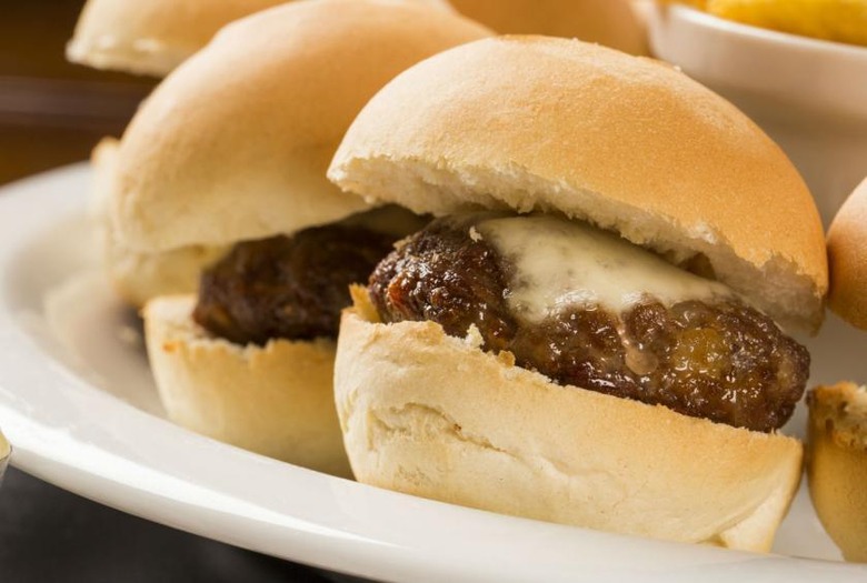 Bacon and Blue Cheese Sliders
