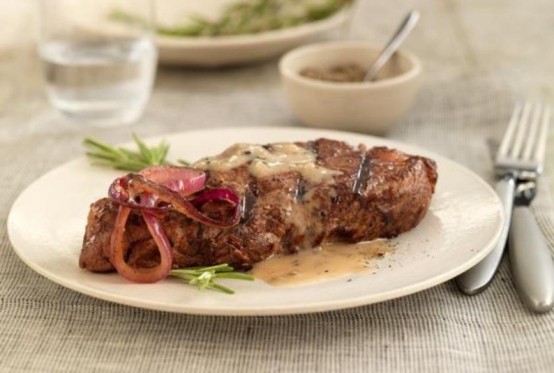Beer-Marinated Bison New York Strip Steaks