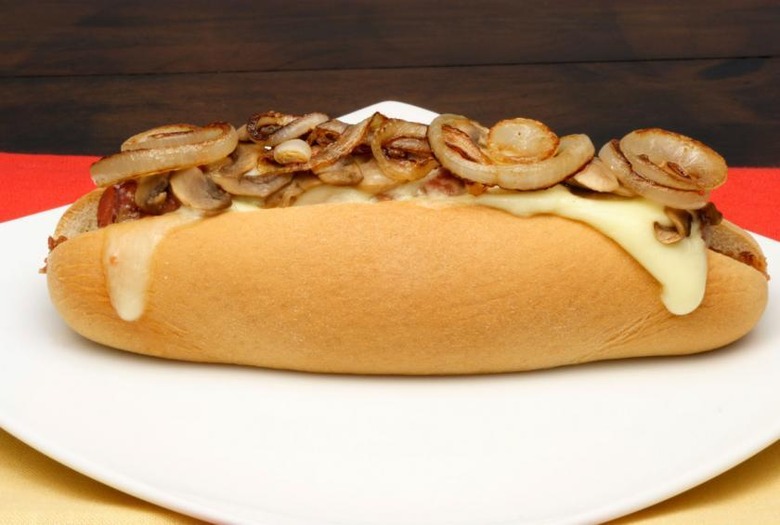 Hot Dog With Onion Sauce