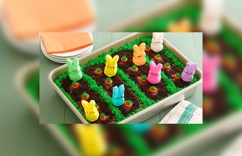 Peeps Easter Garden Cake
