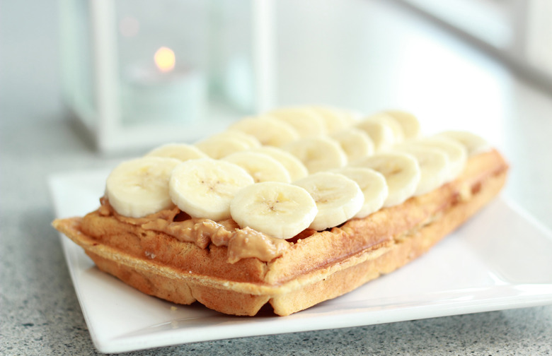 Fruity Pebbles Banana Belgian Waffles
