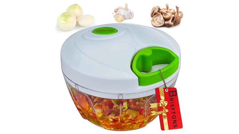 hand blender with ingredients
