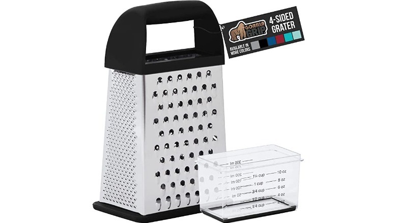 box grater on white background