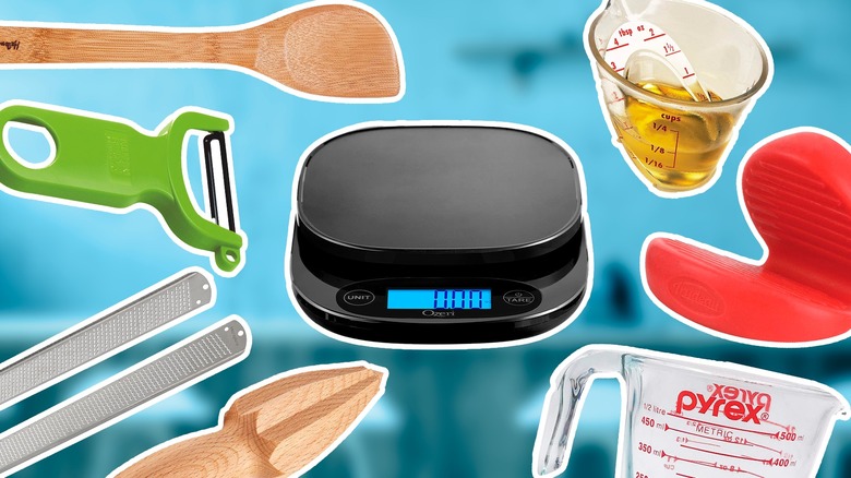 Collage of small kitchen tools