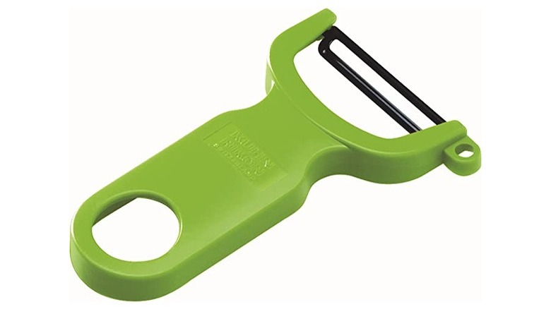 green vegetable peeler