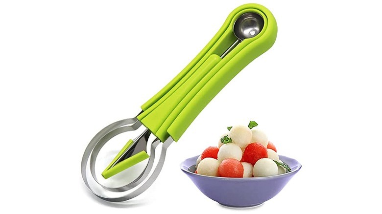 melon baller with melon balls