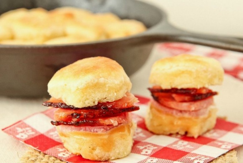 Ham Biscuits With Maple Mayo