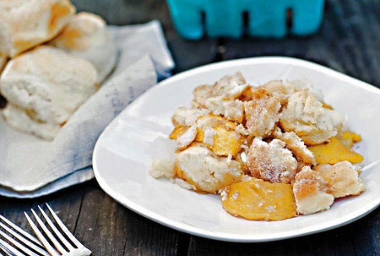 Peach Biscuit Brown Betty