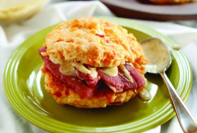 Pimento Cheese Biscuits With Country Ham