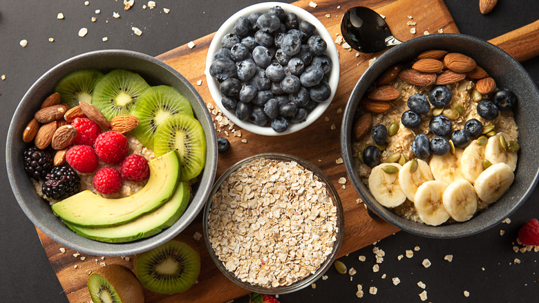 Bowls of oatmeal