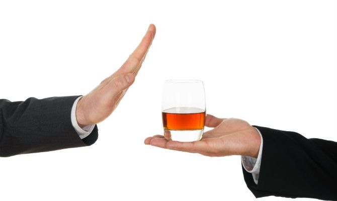 Giving up alcohol