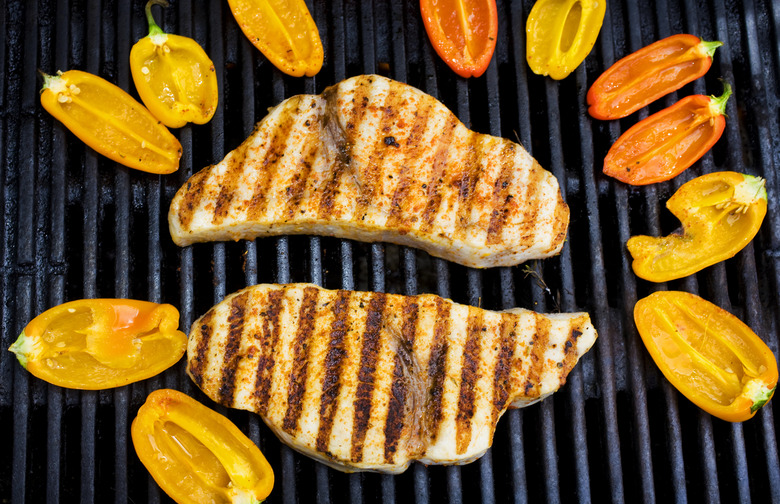 Charcoal-Grilled Swordfish Steaks