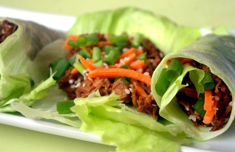 Grilled Burmese Steak Lettuce Wraps