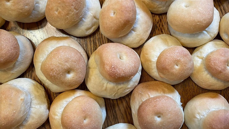 Close up of freshly baked Kansas Zwiebach