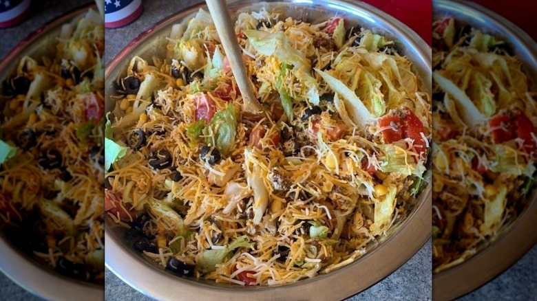 Midwestern Taco Salad in bowl