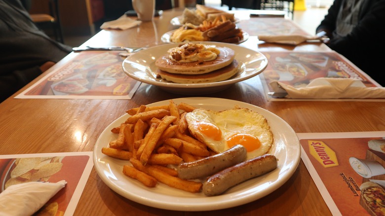 Denny's breakfast slam meal