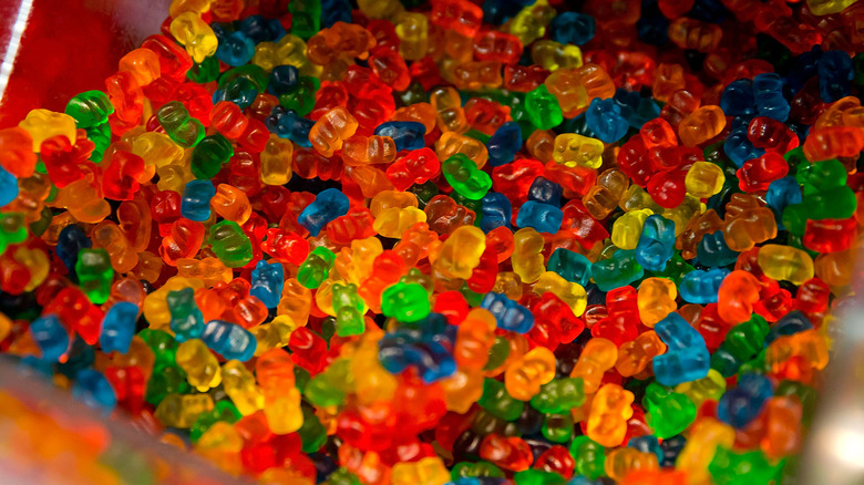 Gummy bears in candy section