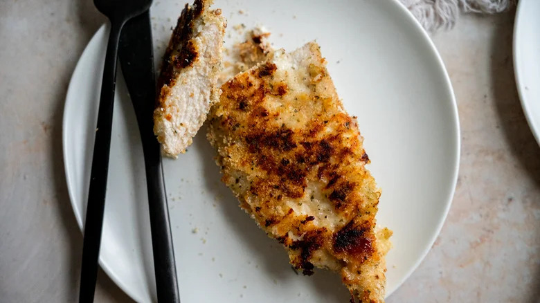Baked ranch chicken on plate